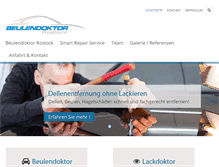 Tablet Screenshot of beulendoktor-rostock.de